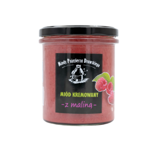 Miód kremowany z maliną 400g Pojezierze Drawskie