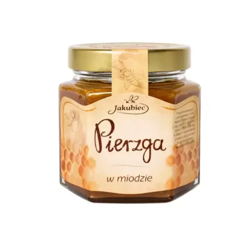 Pierzga mielona w miodzie 20% 370g Jakubiec