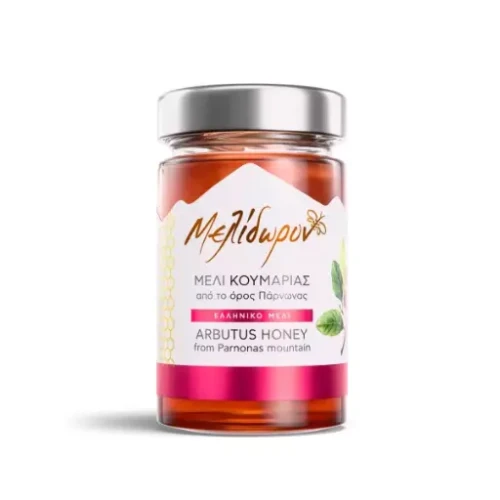Grecki miód z Drzewa Truskawkowego (Chruściny Jagodnej) 250g Melidoron