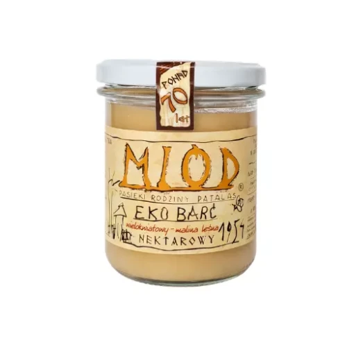Miód wielokwiatowo-malinowy 380g Eko-Barć