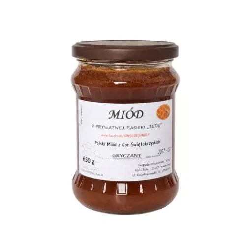 Miód Gryczany 650g Pasieka Swojskie Miody