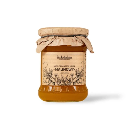 Miód malinowy 650g Pasieka Skarby Roztocza
