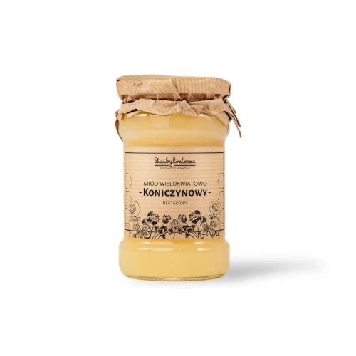 Miód wielokwiatowo-koniczynowy 370g Pasieka Skarby Roztocza
