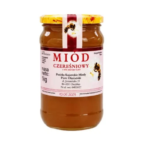 Miód czereśniowy 1Kg Kujawskie Miody