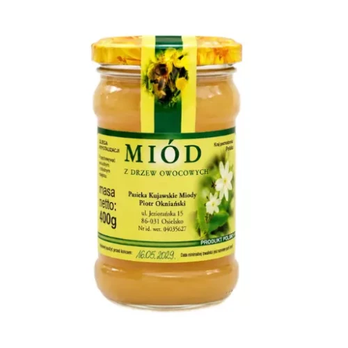 Miód wielokwiatowy z drzew owocowych 400g Kujawskie Miody