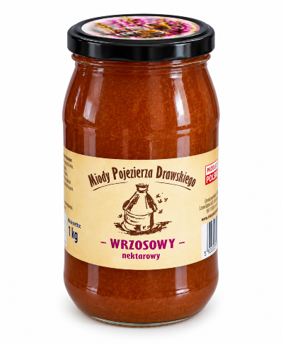Miód wrzosowy 1100g Pojezierze Drawskie