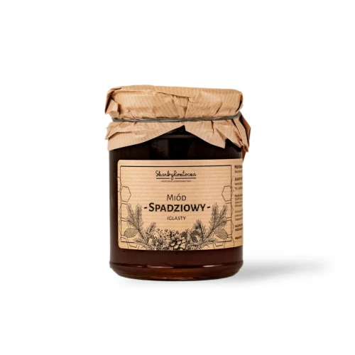 Miód spadziowy iglasty 650g Skarby Roztocza