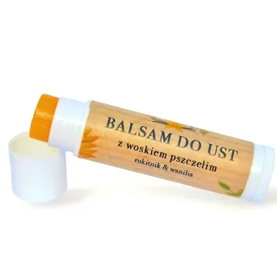 Balsam do ust z woskiem pszczelim Rokitnik & Wanilia 