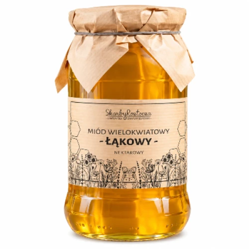 Miód łąkowy 1000g Skarby Roztocza    