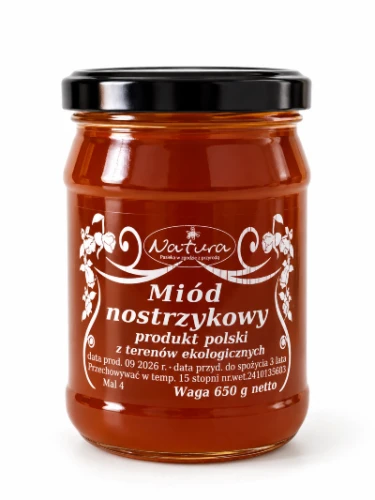 Miód nostrzykowy 650g Pasieka Natura