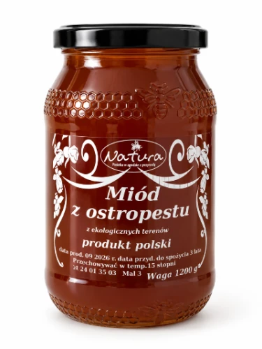 Miód z ostropestu 1,2kg Pasieka Natura